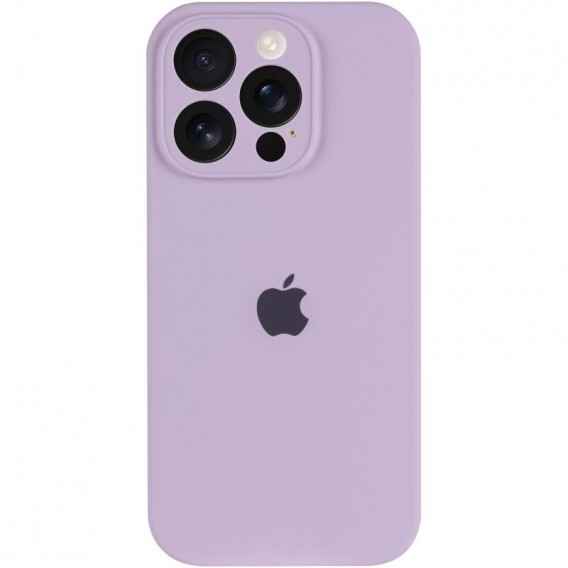 Чехол Silicone Case Full Camera Protective (AA) для Apple iPhone 16 Pro Max (6.9 дюйма) Сиреневый / Lilac