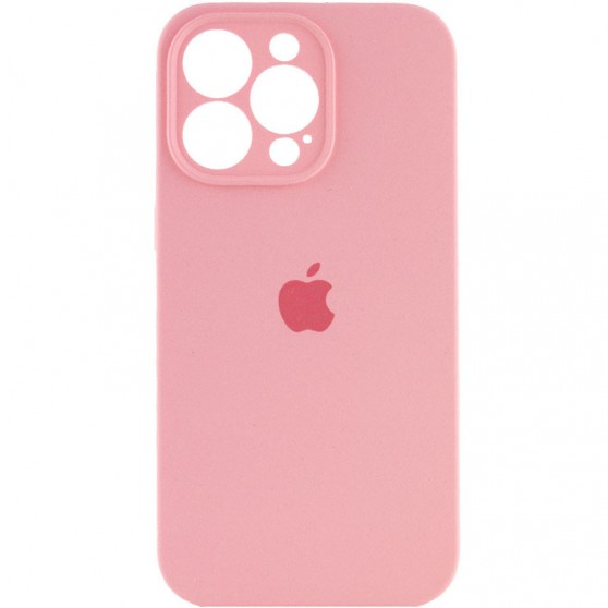 Чехол Silicone Case Full Camera Protective (AA) для Apple iPhone 16 Pro Max (6.9") Розовый / Light pink