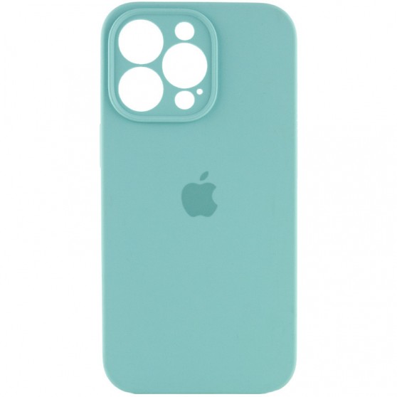 Чехол Silicone Case Full Camera Protective (AA) для Apple iPhone 16 Pro Max (6.9") Бирюзовый / Marine Green