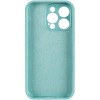 Чохол Silicone Case Full Camera Protective (AA) для Apple iPhone 16 Pro Max (6.9") Бірюзовий / Marine Green
