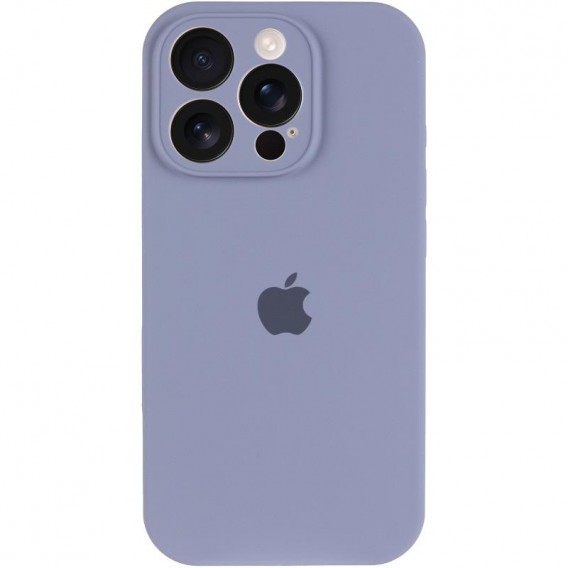 Чехол Silicone Case Full Camera Protective (AA) для Apple iPhone 16 Pro Max (6.9 дюйма) Серый / Lavender Gray
