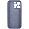 Чехол Silicone Case Full Camera Protective (AA) для Apple iPhone 16 Pro Max (6.9 дюйма) Серый / Lavender Gray