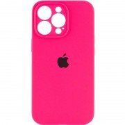 Чохол Silicone Case Full Camera Protective (AA) для Apple iPhone 16 Pro Max (6.9") Рожевий / Barbie pink