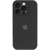 Чохол Silicone Case Full Camera Protective (AA) для Apple iPhone 16 Pro Max (6.9") Чорний / Black