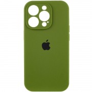 Чехол Silicone Case Full Camera Protective (AA) для Apple iPhone 16 Pro Max (6.9") Зеленый / Dark Olive