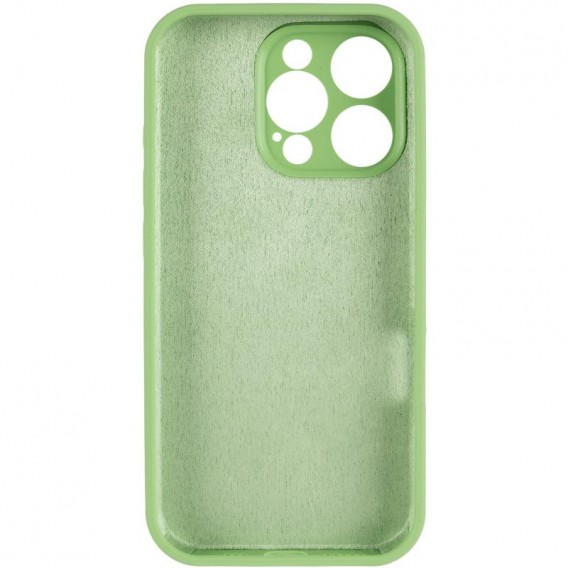 Чехол Silicone Case Full Camera Protective (AA) для Apple iPhone 16 Pro Max (6.9 дюйма) Мятный / Mint