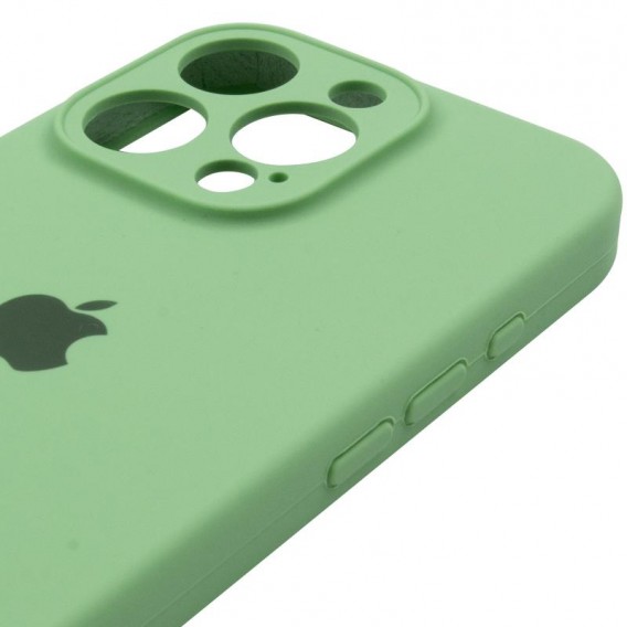 Чехол Silicone Case Full Camera Protective (AA) для Apple iPhone 16 Pro Max (6.9 дюйма) Мятный / Mint