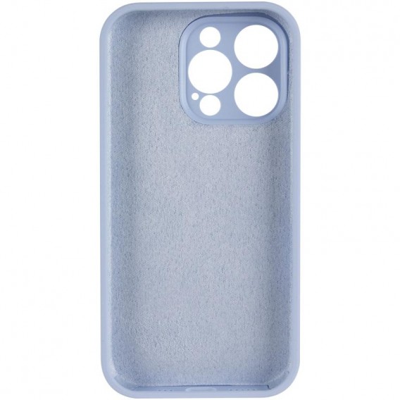 Чохол Silicone Case Full Camera Protective (AA) для Apple iPhone 16 Pro Max (6.9") Блакитний / Lilac Blue