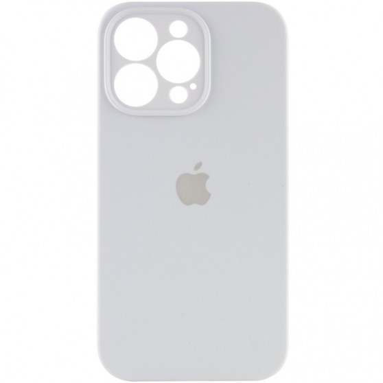 Чехол Silicone Case Full Camera Protective (AA) для Apple iPhone 16 Pro Max (6.9") Белый / White