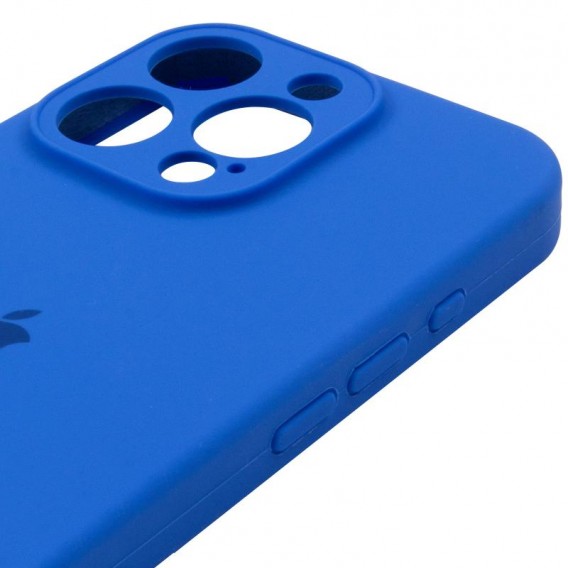 Чохол Silicone Case Full Camera Protective (AA) для Apple iPhone 16 Pro Max (6.9") Синій / Capri Blue
