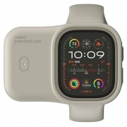 Повербанк Charging Soft Case для Apple Watch 49mm 1200 mAh, Moon White