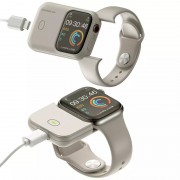 Повербанк Charging Soft Case для Apple Watch 49mm 1200 mAh, Moon White
