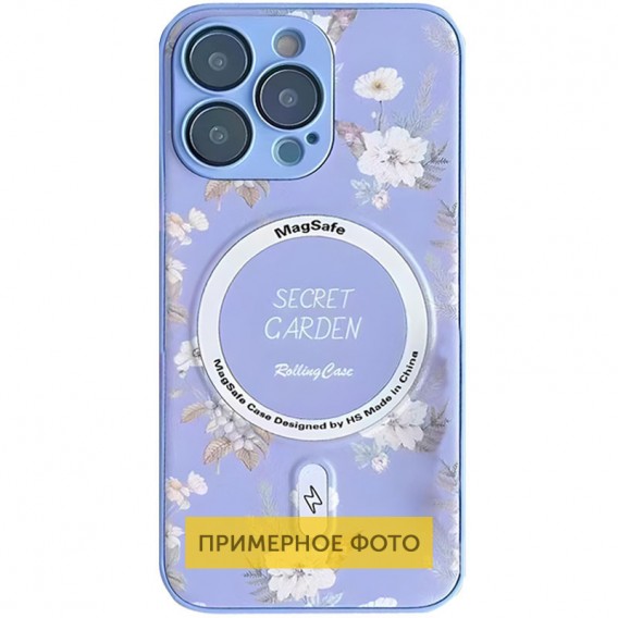 TPU+PC чохол Secret Garden with MagSafe для Apple iPhone 16 (6.1"), Lilac