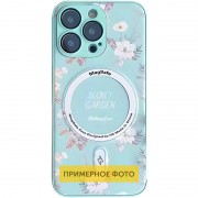 TPU+PC чехол Secret Garden with MagSafe для Apple iPhone 16 (6.1") Mint