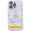 TPU+PC чехол Secret Garden with MagSafe для Apple iPhone 16 (6.1 дюйма) White