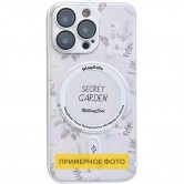 TPU+PC чехол Secret Garden with MagSafe для Apple iPhone 16 (6.1 дюйма) White