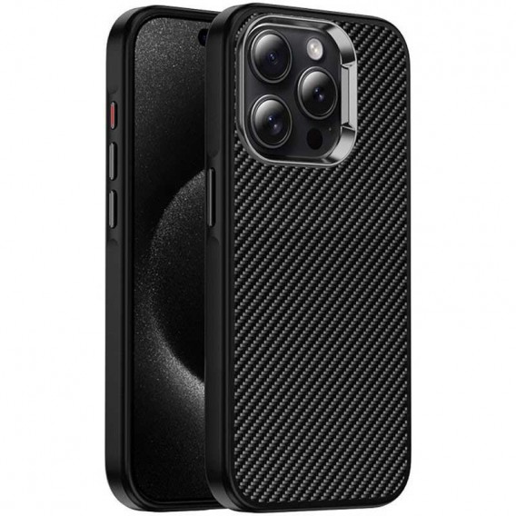 Чохол TPU+PC Carbon with MagSafe для Apple iPhone 13 Pro Max (6.7"), Black