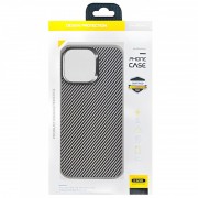 Чохол TPU+PC Carbon with MagSafe для Apple iPhone 13 Pro Max (6.7"), Grey