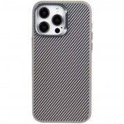 Чохол TPU+PC Carbon with MagSafe для Apple iPhone 13 Pro Max (6.7"), Grey