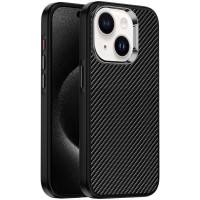 Чохол TPU+PC Carbon with MagSafe для Apple iPhone 14 (6.1"), Black