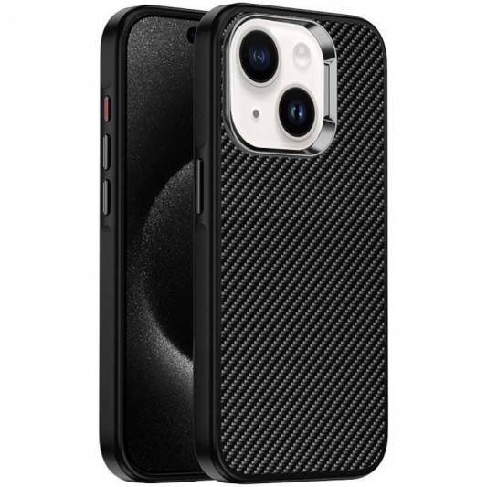 Чехол TPU+PC Carbon with MagSafe для Apple iPhone 14 (6.1"), Black
