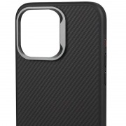 Чехол TPU+PC Carbon with MagSafe для Apple iPhone 14 (6.1"), Black
