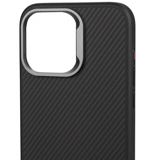Чехол TPU+PC Carbon with MagSafe для Apple iPhone 14 (6.1"), Black - изображение 2