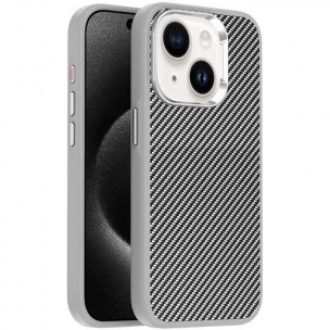Чохол TPU+PC Carbon with MagSafe для Apple iPhone 14 (6.1"), Grey