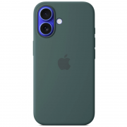 Чехол Silicone case (AAA) full with Magsafe and Animation для Apple iPhone 16 (6.1"), Lake Green