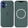 Чехол Silicone case (AAA) full with Magsafe and Animation для Apple iPhone 16 (6.1"), Lake Green