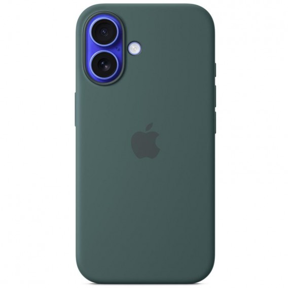 Чохол Silicone case (AAA) full with Magsafe and Animation для Apple iPhone 16 (6.1"), Lake Green