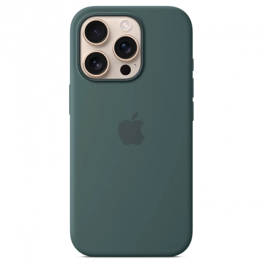 Чехол Silicone case (AAA) with Magsafe and Animation для Apple iPhone 16 Pro (6.3") Lake Green - изображение 1