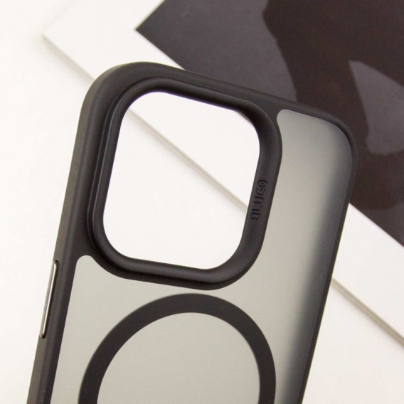 TPU+PC чехол Blueo Skin Friendly Frosted with MagSafe для Apple iPhone 13 Pro Max (6.7"), Черный