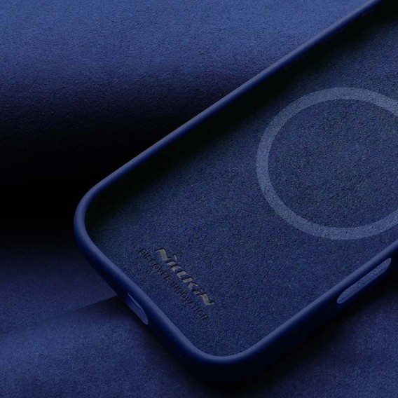 Чехол Silicone Nillkin LensWing Prop Magnetic для Apple iPhone 16 Pro (6.3"), Синий / Blue