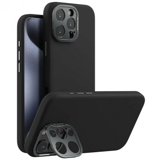 Чехол Silicone Nillkin LensWing Prop Magnetic для Apple iPhone 16 Pro (6.3"), Черный / Black