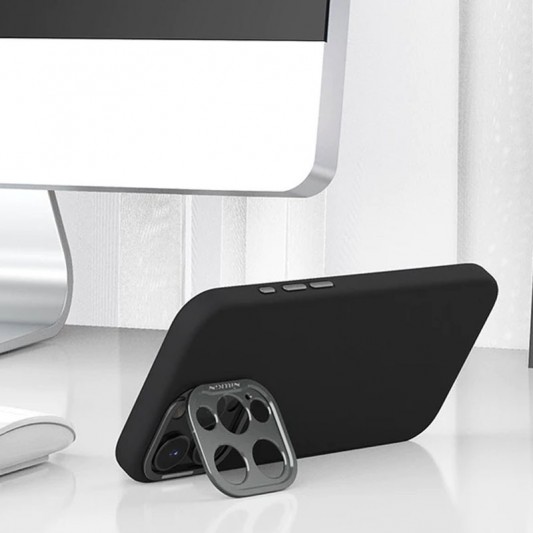 Чехол Silicone Nillkin LensWing Prop Magnetic для Apple iPhone 16 Pro (6.3"), Черный / Black - изображение 4