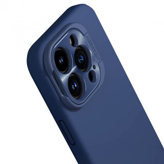 Чохол Silicone Nillkin LensWing Prop Magnetic для Apple iPhone 16 Pro Max (6.9"), Синій / Blue - зображення 6 