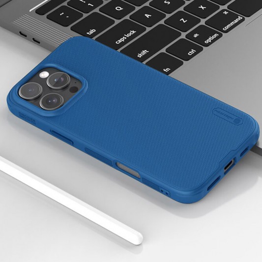 Чехол Nillkin Matte Magnetic Pro для Apple iPhone 16 Pro Max (6.9") Синий / Blue - изображение 6