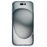 TPU чехол Nillkin Nature Pro Magnetic для Apple iPhone 16 (6.1"), Синий (прозрачный)