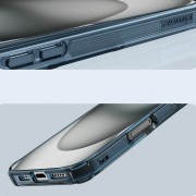 TPU чехол Nillkin Nature Pro Magnetic для Apple iPhone 16 (6.1"), Синий (прозрачный)