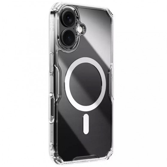 TPU чехол Nillkin Nature Pro Magnetic для Apple iPhone 16 (6.1"), Бесцветный (прозрачный)