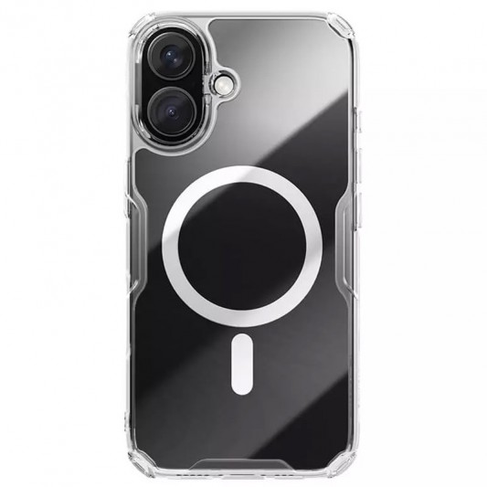 TPU чохол Nillkin Nature Pro Magnetic для Apple iPhone 16 (6.1"), Безбарвний (прозорий) - зображення 1 
