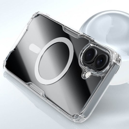 TPU чохол Nillkin Nature Pro Magnetic для Apple iPhone 16 (6.1"), Безбарвний (прозорий) - зображення 6 