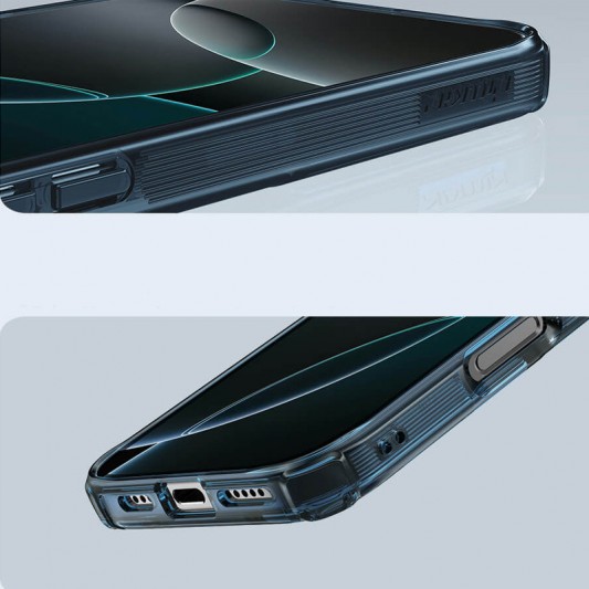 TPU чехол Nillkin Nature Pro Magnetic для Apple iPhone 16 Pro (6.3"), Синий (прозрачный) - изображение 5