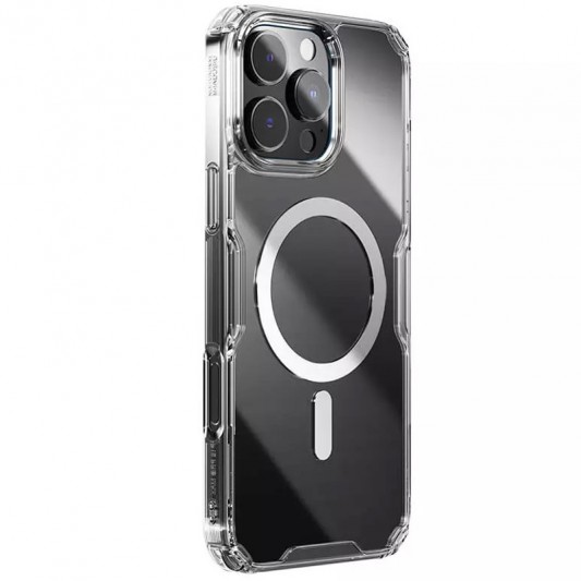 TPU чехол Nillkin Nature Pro Magnetic для Apple iPhone 16 Pro (6.3"), Бесцветный (прозрачный)