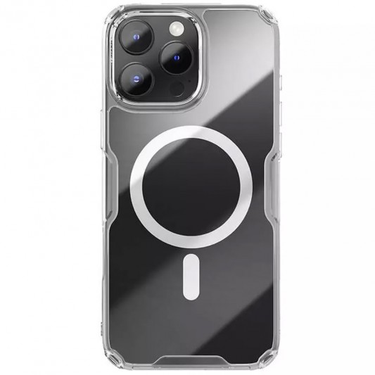 TPU чехол Nillkin Nature Pro Magnetic для Apple iPhone 16 Pro (6.3"), Бесцветный (прозрачный) - изображение 1