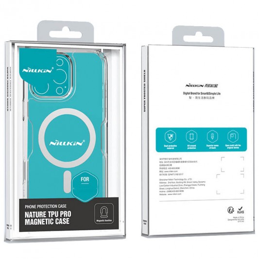 TPU чехол Nillkin Nature Pro Magnetic для Apple iPhone 16 Pro (6.3"), Бесцветный (прозрачный) - изображение 7