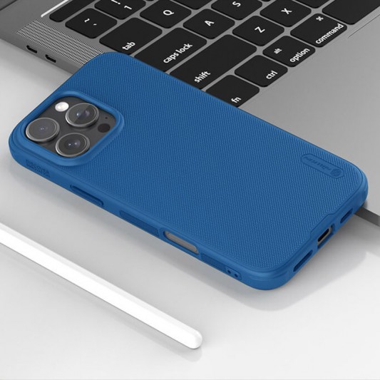 Чехол Nillkin Matte Pro для Apple iPhone 16 Pro (6.3") Синий / Blue - изображение 6