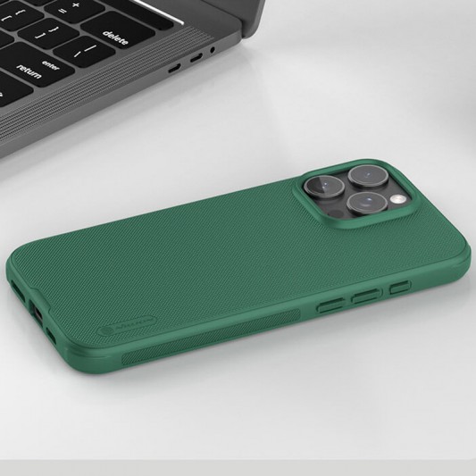 Чехол Nillkin Matte Pro для Apple iPhone 16 Pro (6.3"), Зеленый / Deep Green - изображение 6