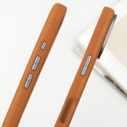 Кожаный чехол Carved with MagSafe для Apple iPhone 16 (6.1"), Orange